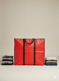 Large Storage Bag - Red - Size - 27*24+14 -120 GSM - Non Woven